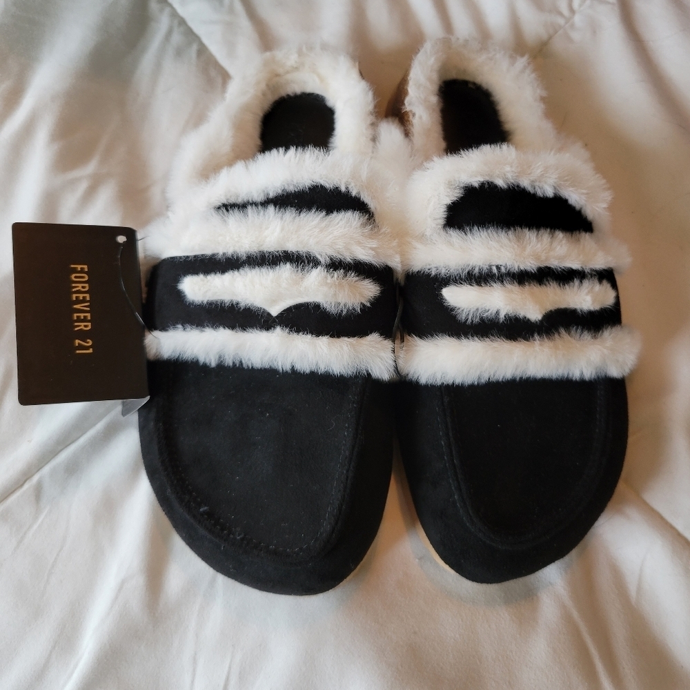 Forever 21 | faux fur suede mules